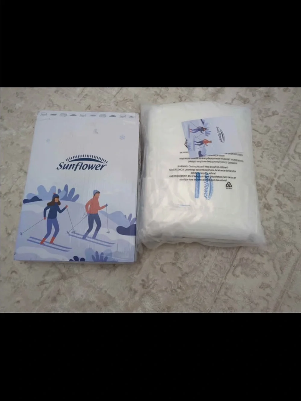sunflower Down Alternative King Size Lightweight 100% Cotton Shell Bedding